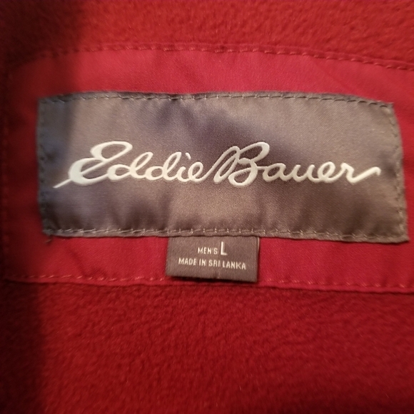 EDDIE BAUER  Poly/Fleece Winter Jacket Size Large Excellent - Picture 3 of 8